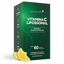 Vitamina C Lipossomal 1100mg 60 Cápsulas Puravida
