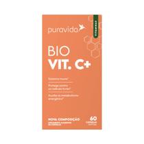 Vitamina C Lipossomal Puravida 1000mg e Óleo De Coco 60 Cáp