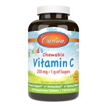 Vitamina C Mastigável Carlson Kid's 250 mg Tangerina 120 comprimidos