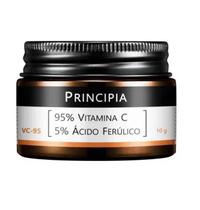 Vitamina C Pura 95% + 5% Ácido Ferúlico Principia VC-95 Pó Ultrafino 10g