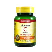 Vitamina C Revestida 100% IDR 60 Cápsulas - MaxiNutri