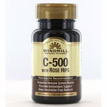 Vitamina C Rose Hips 100 comprimidos da Windmill Health (pacote com 4)