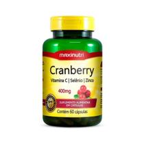 Vitamina C Selênio Zinco Cranberry 400mg 60 cápsulas 7898593050082 MAXINUTRI