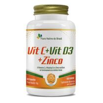 Vitamina C + Vitamina D3 + Zinco 60Caps Flora Nativa do Brasil