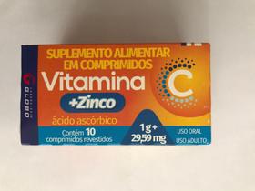 Vitamina C + zinco 10 comp revestidos - Globo
