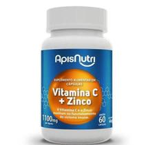 Vitamina C + Zinco 60 Cápsulas de 1100mg cada - Apisnutri Vitamina C + Zinco 60 Cápsulas de 1100mg cada - Apisnutri