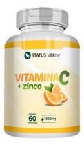 Vitamina C + Zinco 60 Cápsulas de 500mg - Status Verde