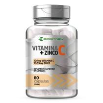 Vitamina C + Zinco Quelado 500Mg Formula Pura 60Cáps Ecomev