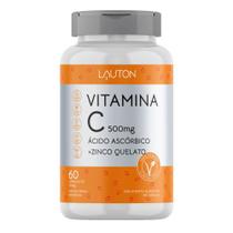 Vitamina C + Zinco Quelato 500mg 60 Caps - Lauton