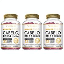 Vitamina Cabelo, Pele e Unha 22 Nutrientes 60 Cápsulas Vitamina Cabelo, Pele e Unha 22 Nutrientes 60 Cápsulas