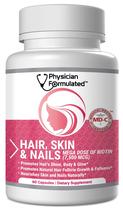Vitamina, cabelo, pele, unhas, formulada por médicos: 7500 mcg de biotina, 60 ct Vitamina, cabelo, pele, unhas, formulada por médicos: 7500 mcg de biotina, 60 ct