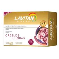 Vitamina Cabelos e Unhas Lavitan Hair Cimed 60 Capsulas