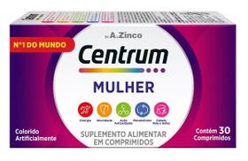 Vitamina Centrum Mulher de A a Zinco 30 Comprimidos Original