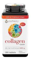 Vitamina Colágeno Collagen Youtheory com Biotina - 390 Comprimidos