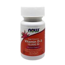 Vitamina D 10.000 UI 120 Cápsulas Now Foods