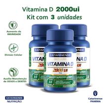 Vitamina D 2000 Ui 90 Cápsulas Catarinense Pharma Kit 3 un