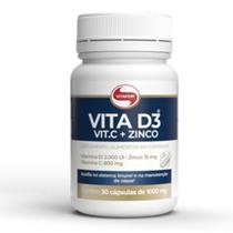 Vitamina D + C + Zinco 30 Cápsulas De 1000Mg Vitafor