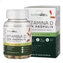 Vitamina D Com Propolis e TCM 820mg 30 Capsulas Nutrawell Vitamina D Com Propolis e TCM 820mg 30 Capsulas Nutrawell