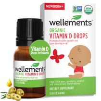 Vitamina D Drops Wellements Baby Organic 4 mL 400 UI para recém-nascidos +