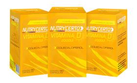 Vitamina D Nutrycerto 2000 Ui 60cps Kit 3 Unidades