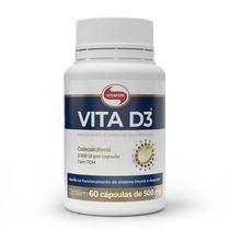 Vitamina D Vitafor Vita D3 60 Cápsulas 500mg 2000ui Com TCM