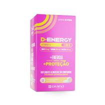 Vitamina D +Zinco +Taurina + Cafeína 30 comprimidos - D.Energy Vitamina D +Zinco +Taurina + Cafeína 30 comprimidos - D.Energy