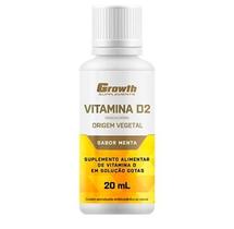 Vitamina D2 Vegano Em Gotas Growth Supplements Vegetal Sabor:Sem Sabor