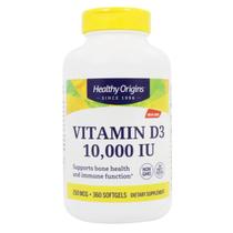 Vitamina D3 10.000 IU (360 Softgels) - Healthy Origins Vitamina D3 10.000 IU (360 Softgels) - Healthy Origins
