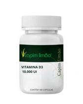 Vitamina D3 10.000 UI 180caps Capim Limão
