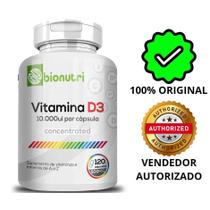 Vitamina D3 10.000ui 120 Cápsulas Suplemento - Bionutri