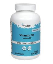 Vitamina D3 10 000ui 365 Capsulas VitaCost Import