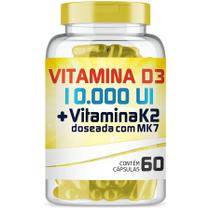Vitamina D3 10.000Ui + Vitamina K2 150Mcg Com 60 Cápsulas