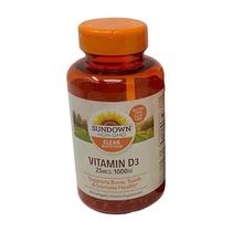 Vitamina D3 1000 IU Sundown 400 Softgels Importada Original EUA