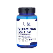Vitamina D3 2.000UI + K2MK7 60 cápsulas Absorção D+K Ossos Fortes