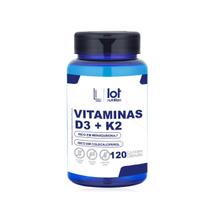 Vitamina D3 2.000UI + Vitamina K2MK7 100mcg 120 cápsulas Ossos e Imunidade
