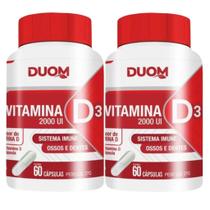 Vitamina D3 2000 UI 60cps Duom Kit 2 Frascos
