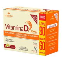Vitamina D3 2000 UI - c/ 90 cápsulas - La San-Day