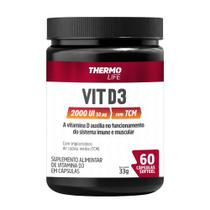 Vitamina D3 2000 UI com TCM 60 Cápsulas Softgel Thermo Life