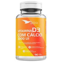 Vitamina D3 2000UI + Cálcio 90 cápsulas - Global Suplementos