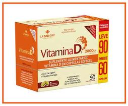 Vitamina D3 2000Ui Com 90 Cápsulas - La San Day