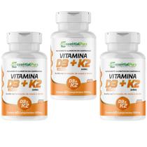 Vitamina D3 2000ui + K2 145mg 180 Comprimidos 500mg Natural