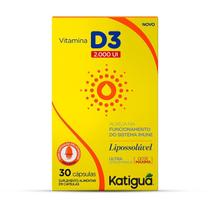 Vitamina D3 - 30 Cápsulas - Katiguá Vitamina D3 - 30 Cápsulas - Katiguá