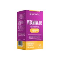 Vitamina D3 30 Cápsulas Sanavita