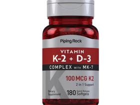 Vitamina D3 5000 UI + K2 100mcg MK-7 180Softgels Importado
