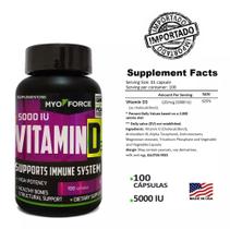Vitamina D3 5000ui 100 Capsulas Myo Force