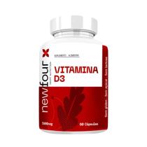 Vitamina D3 500mg 60 cápsulas New Four Sem sabor Sabor:Sem sabor