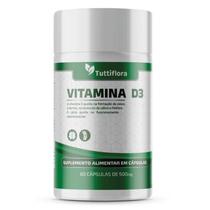 Vitamina D3 60 Cápsulas 500mg Tuttiflora Vitamina D3 60 Cápsulas 500mg Tuttiflora