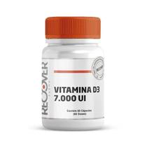 Vitamina D3 7.000ui 60 cápsulas 60 doses Recover Farma