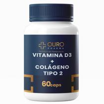 VITAMINA D3 + COLÁGENO TIPO 2 MANIPULADO DE QUALIDADE 60, 120 OU 180 Cápsulas