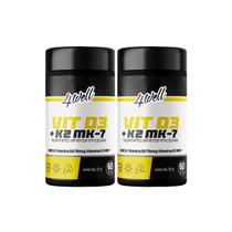 Vitamina D3(Colecalciferol 2.000ui) + K2(menaquinona-7 149mcg) 4well - 60 cápsulas - Combo 2 Potes Vitamina D3(Colecalciferol 2.000ui) + K2(menaquinona-7 149mcg) 4well - 60 cápsulas - Combo 2 Potes
